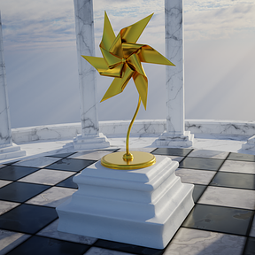 3D pinwheel #59 The fallen angel has ascended to heaven again