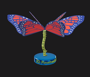 3D Pinwheel #41 Butterfly