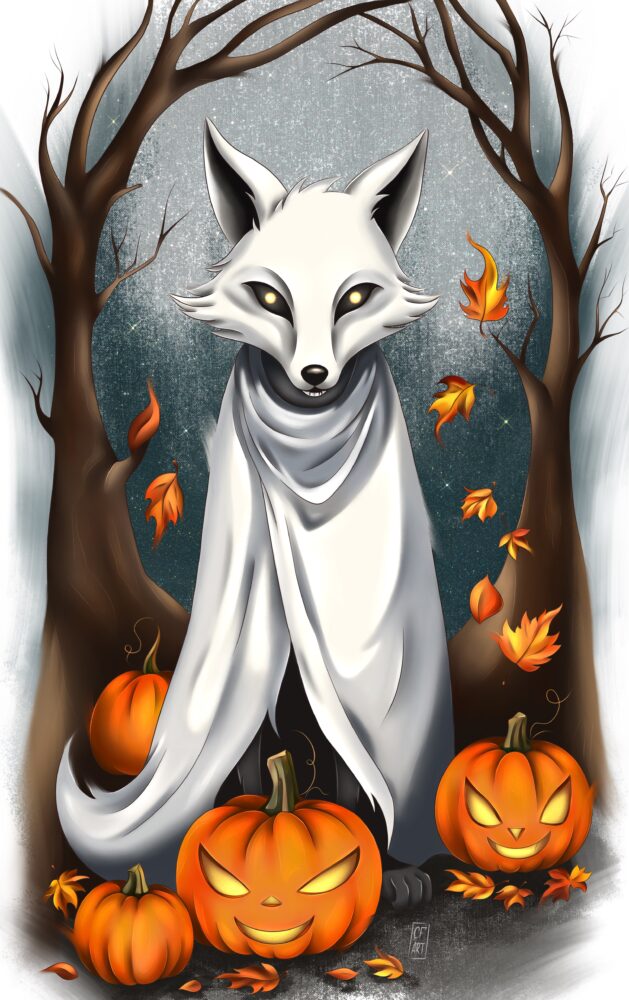 Autumn's Ghostly Guardian